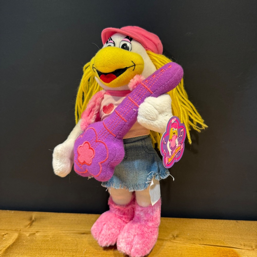 Chuck E. Cheese Rocker Helen Plush 2010 Guitar Stuffed Animal w/ Tag